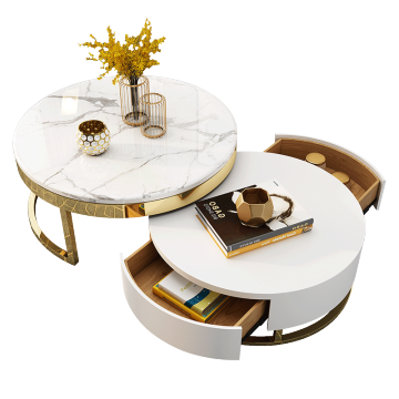 Tavolino da salotto in marmo moderno per mobili da soggiorno